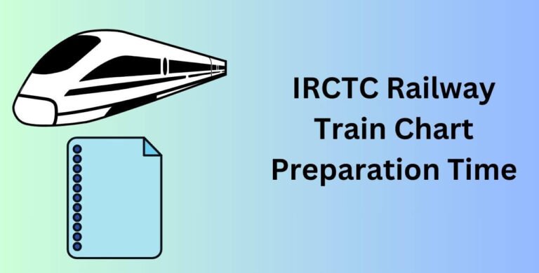 IRCTC Railway Train Chart Preparation Time